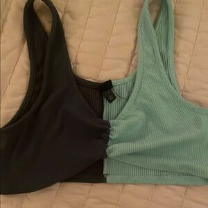 two tone crop top